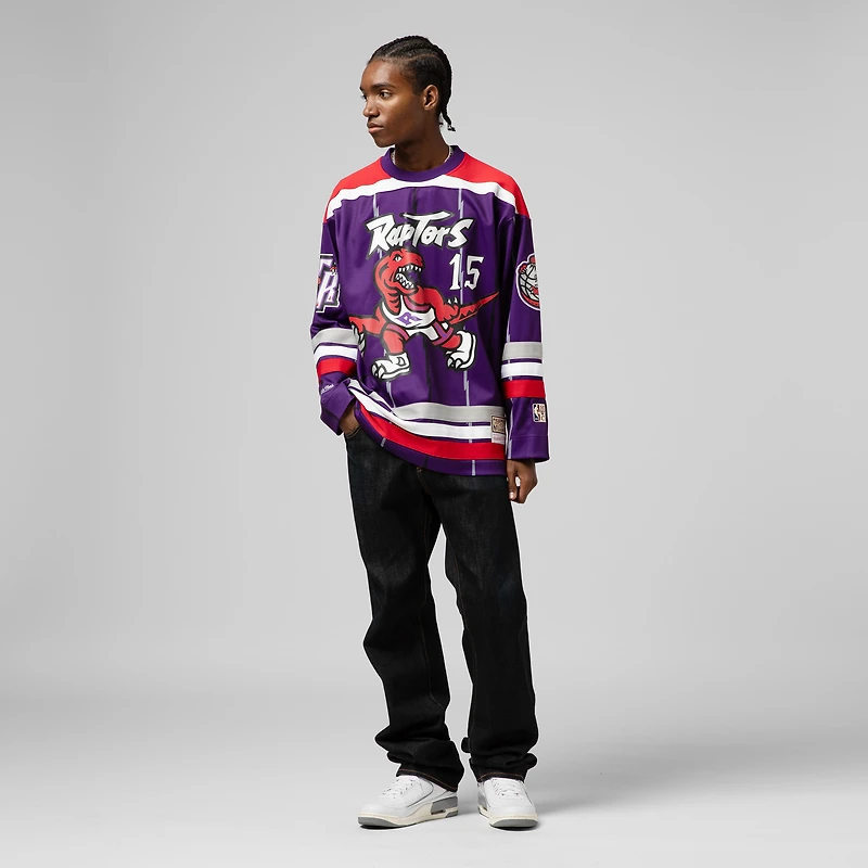 Maillot de hockey unisexe Mitchell & Ness Vince Carter violet des Toronto Raptors Maxxed Out Fashion