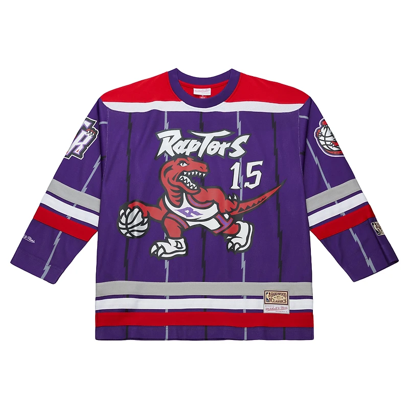 Maillot de hockey unisexe Mitchell & Ness Vince Carter violet des Toronto Raptors Maxxed Out Fashion