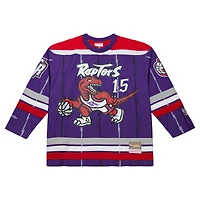 Maillot de hockey unisexe Mitchell & Ness Vince Carter violet des Toronto Raptors Maxxed Out Fashion