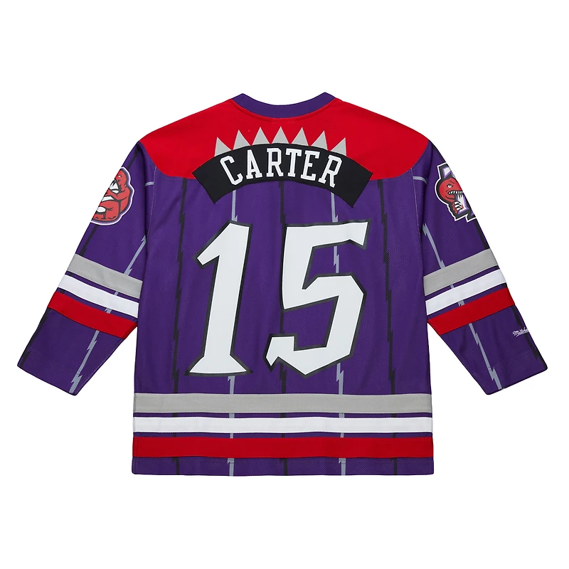 Maillot de hockey unisexe Mitchell & Ness Vince Carter violet des Toronto Raptors Maxxed Out Fashion