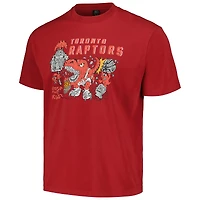 T-shirt unisexe NBA x Brain Dead Rouge des Raptors de Toronto identifient la série d'artistes