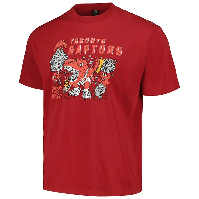 Unisex NBA x Brain Dead Red Toronto Raptors Identify Artist Series T-Shirt