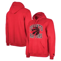 Unisex New Era  Red Toronto Raptors 2023/24 Season Tip-Off Edition Pullover Hoodie