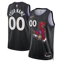 Maillot Swingman personnalisé unisexe Nike noir Toronto Raptors 2024/25 - Édition City