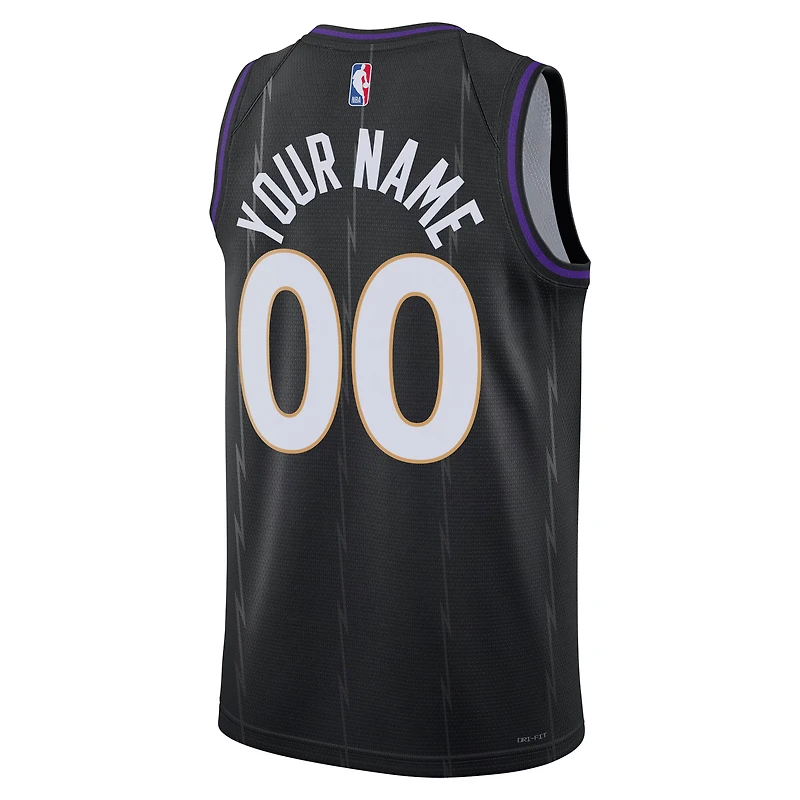 Unisex Nike Black Toronto Raptors 2024/25 Custom Swingman Jersey - City Edition