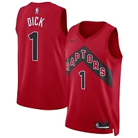 Maillot unisexe Nike Gradey Dick rouge Toronto Raptors Swingman - Édition Icon