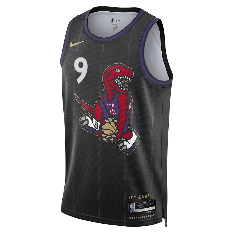 Unisex Nike RJ Barrett Black Toronto Raptors 2024/25 Swingman Player Jersey - City Edition