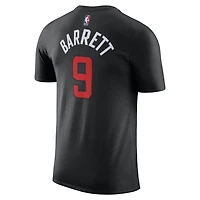Unisex Nike RJ Barrett Black Toronto Raptors 2025/26 City Edition Name & Number T-Shirt