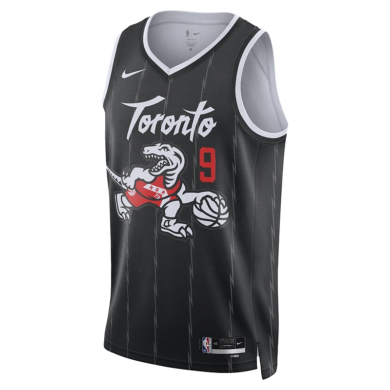 Unisex Nike RJ Barrett Black Toronto Raptors 2025/26 Swingman Jersey - City Edition