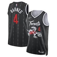 Maillot Swingman unisexe Nike Scottie Barnes noir des Raptors de Toronto 2025/26 - Édition City