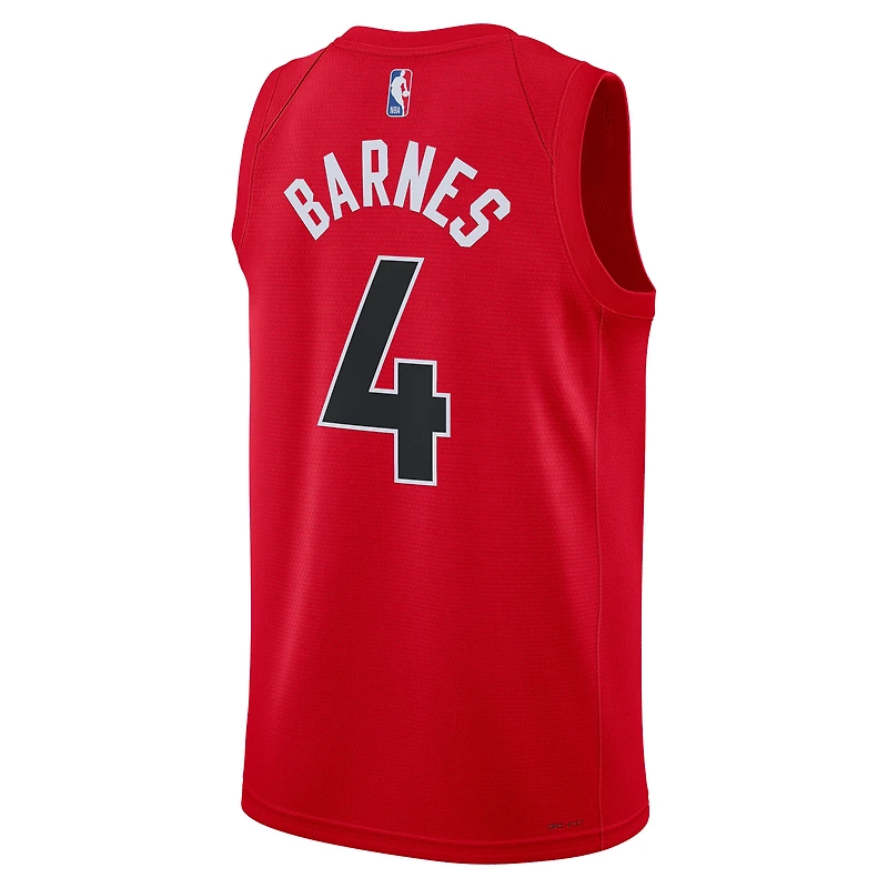 Unisex Nike Scottie Barnes Red Toronto Raptors Swingman Jersey - Icon Edition