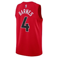 Unisex Nike Scottie Barnes Red Toronto Raptors Swingman Player Jersey - Icon Edition