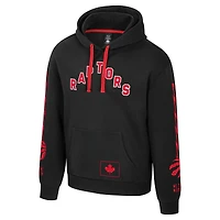 Unisex Stadium Essentials Black Toronto Raptors City Star Hoodie