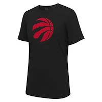 T-shirt unisexe Stadium Essentials noir avec logo principal des Raptors de Toronto