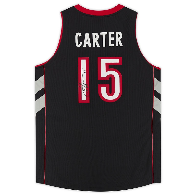 Maillot authentique dédicacé Mitchell & Ness 1999-00 des Toronto Raptors par Vince Carter Purple