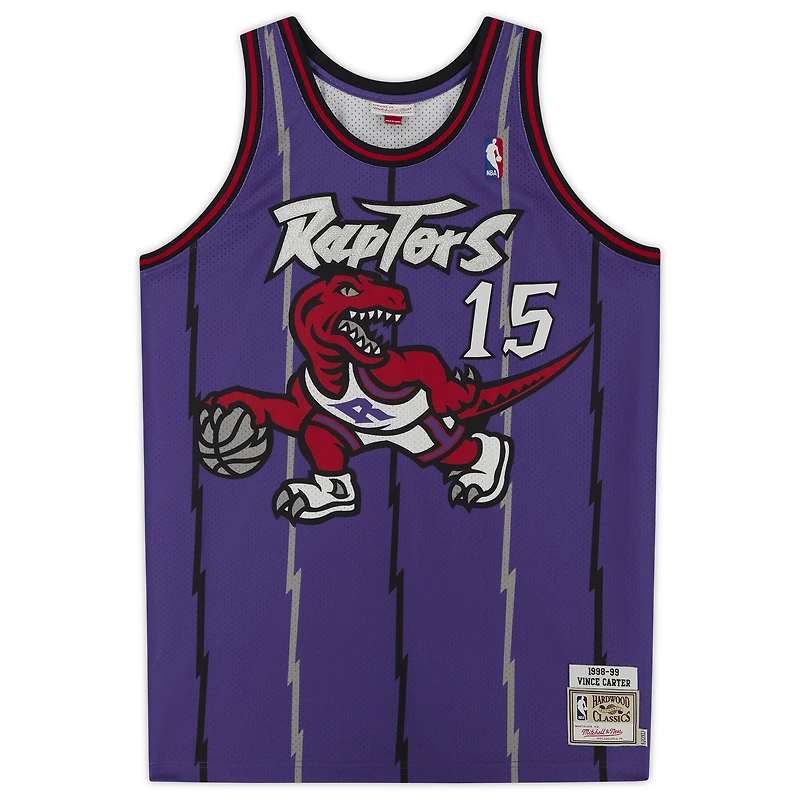 Vince Carter Toronto Raptors Autographed Purple 1998 Mitchell & Ness Authentic Jersey with "98/99 NBA ROY" Inscription