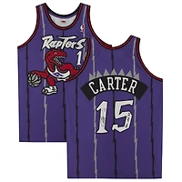 Vince Carter Toronto Raptors Autographed Purple 1998 Mitchell & Ness Authentic Jersey with "98/99 NBA ROY" Inscription