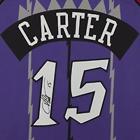 Maillot authentique Mitchell & Ness 1998 autographié par Vince Carter Toronto Raptors
