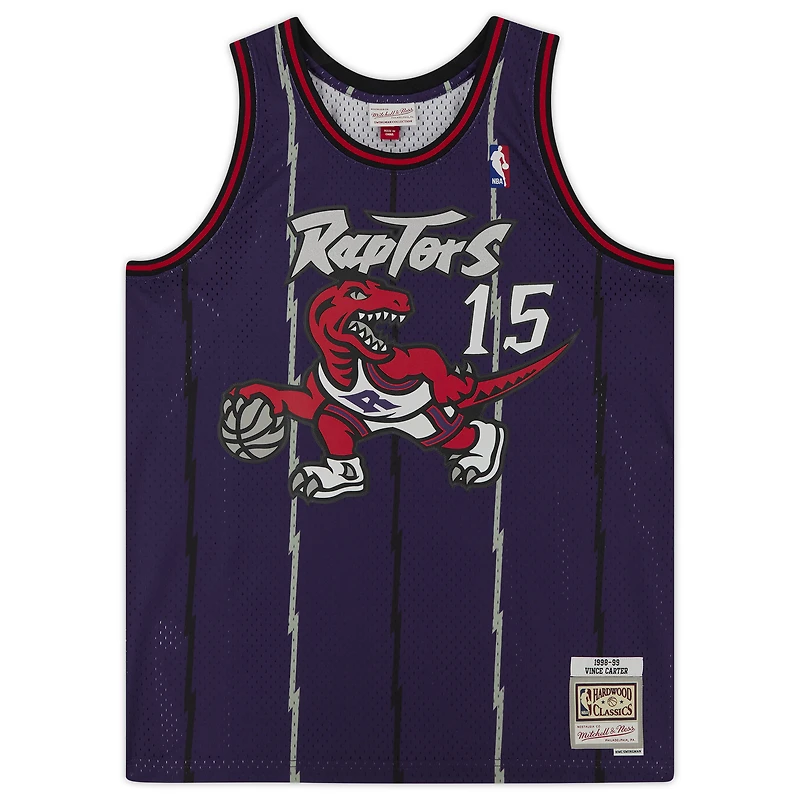 Vince Carter Toronto Raptors Autographed Purple 1999 Mitchell & Ness Swingman Jersey