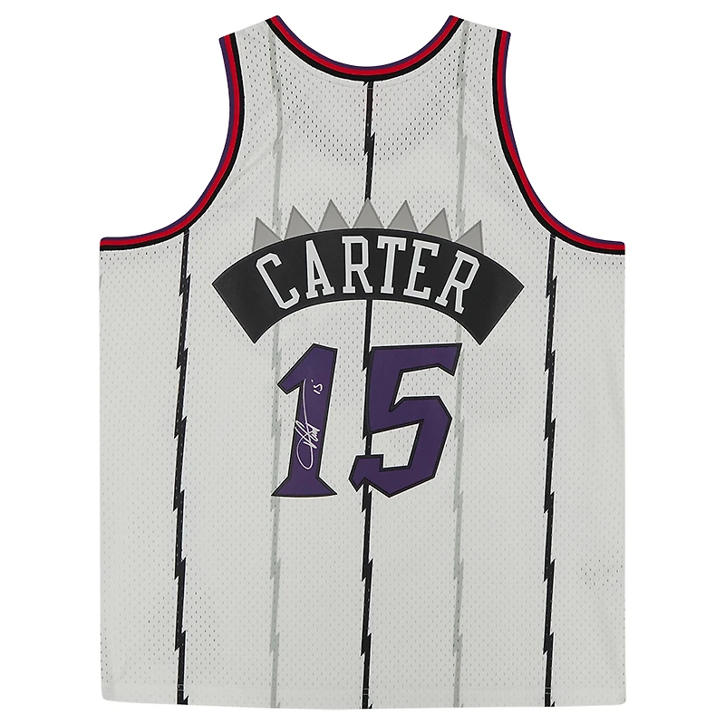 Vince Carter Toronto Raptors Autographed Mitchell & Ness Swingman Jersey