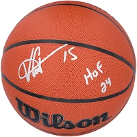 Vince Carter Toronto Raptors Autographed Wilson Authentic Series Indoor/Outdoor Basketball with "HOF 24" Inscription