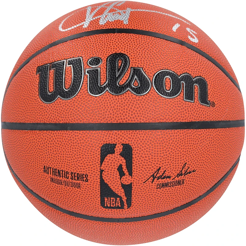 Vince Carter Toronto Raptors Autographed Wilson Authentic Series Indoor/Outdoor Basketball