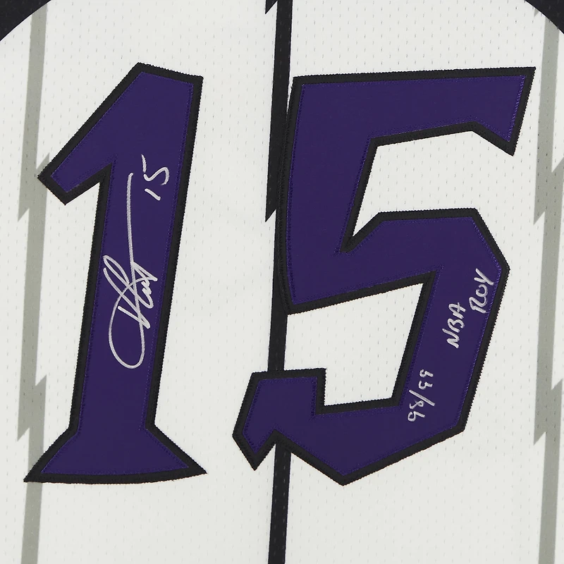 Vince Carter White Toronto Raptors Autographed Mitchell & Ness 1998-99 Authentic Jersey with "98/99 NBA ROY" Inscription