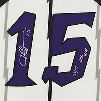 Vince Carter White Toronto Raptors Autographed Mitchell & Ness 1998-99 Authentic Jersey with "98/99 NBA ROY" Inscription