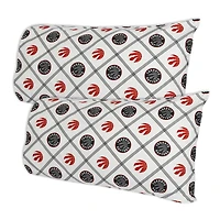 Blanc Toronto Raptors - Ensemble de draps pleine grandeur 4 pièces