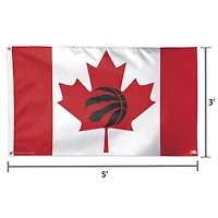WinCraft Toronto Raptors Single-Sided 3' x 5' Deluxe Team Logo Flag