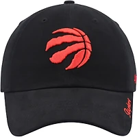 Women's '47 Black Toronto Raptors Miata Clean Up Logo Adjustable Hat