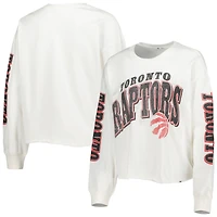 T-shirt court à manches longues et dos brossé Toronto Raptors Parkway '47 pour femmes