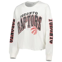 T-shirt court à manches longues et dos brossé Toronto Raptors Parkway '47 pour femmes