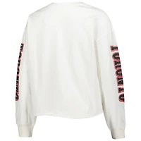T-shirt court à manches longues et dos brossé Toronto Raptors Parkway '47 pour femmes