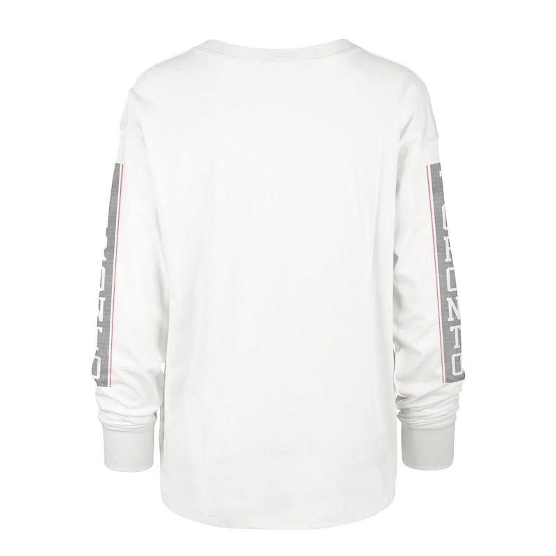 Women's '47 White Toronto Raptors Statement - Long Sleeve T-Shirt