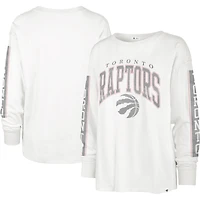 Women's '47 White Toronto Raptors Statement - Long Sleeve T-Shirt