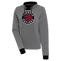 Sweat à capuche noir trois bandes Axe Bunker des Raptors de Toronto pour femme