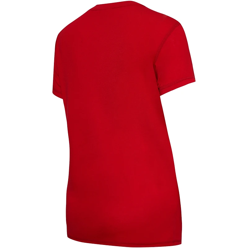 Ensemble de nuit T-shirt et pantalon en flanelle College Concepts pour femmes, rouge/noir, Toronto Raptors Arctic