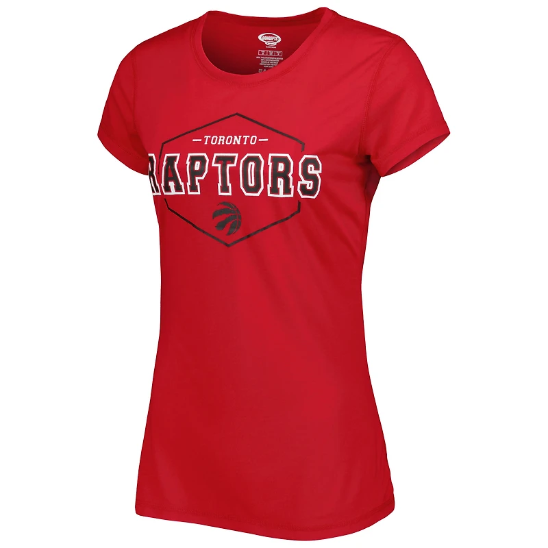 Ensemble de pyjama pour femme Concepts Sport rouge/noir avec haut et pantalon à écusson des Raptors Toronto