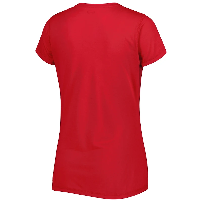 Ensemble de pyjama pour femme Concepts Sport rouge/noir avec haut et pantalon à écusson des Raptors Toronto