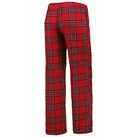 Ensemble de pyjama pour femme Concepts Sport rouge/noir avec haut et pantalon à écusson des Raptors Toronto