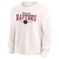 Sweat-shirt court blanc Toronto Raptors Close the Game pour femmes