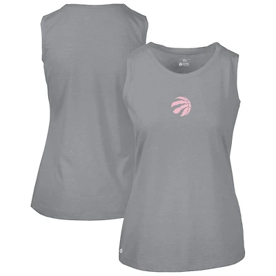 Women's Levelwear  Gray Toronto Raptors Mother's Day Macy Core Logo Tank Top