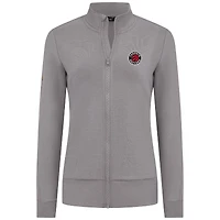 Women's Levelwear Gray Toronto Raptors Shine Full-Zip Jacket