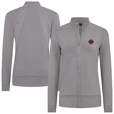 Women's Levelwear Gray Toronto Raptors Shine Full-Zip Jacket