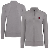 Veste zippée Shine grise pour femme des Toronto Raptors de Levelwear