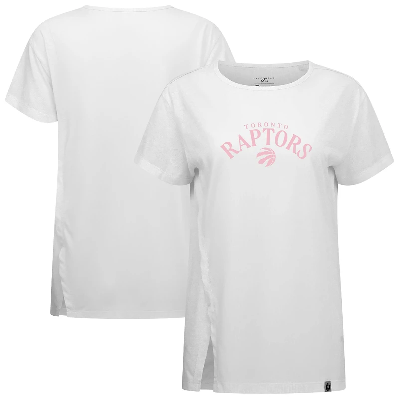 T-shirt blanc Influx Arch pour femme des Raptors de Toronto, Levelwear