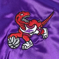 Women's Mitchell & Ness Purple/Red Toronto Raptors Hardwood Classics Satin Raglan - Full-Snap Jacket