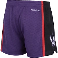 Mitchell & Ness violet Toronto Raptors Hardwood Classics Jump Shot pour femmes - Short