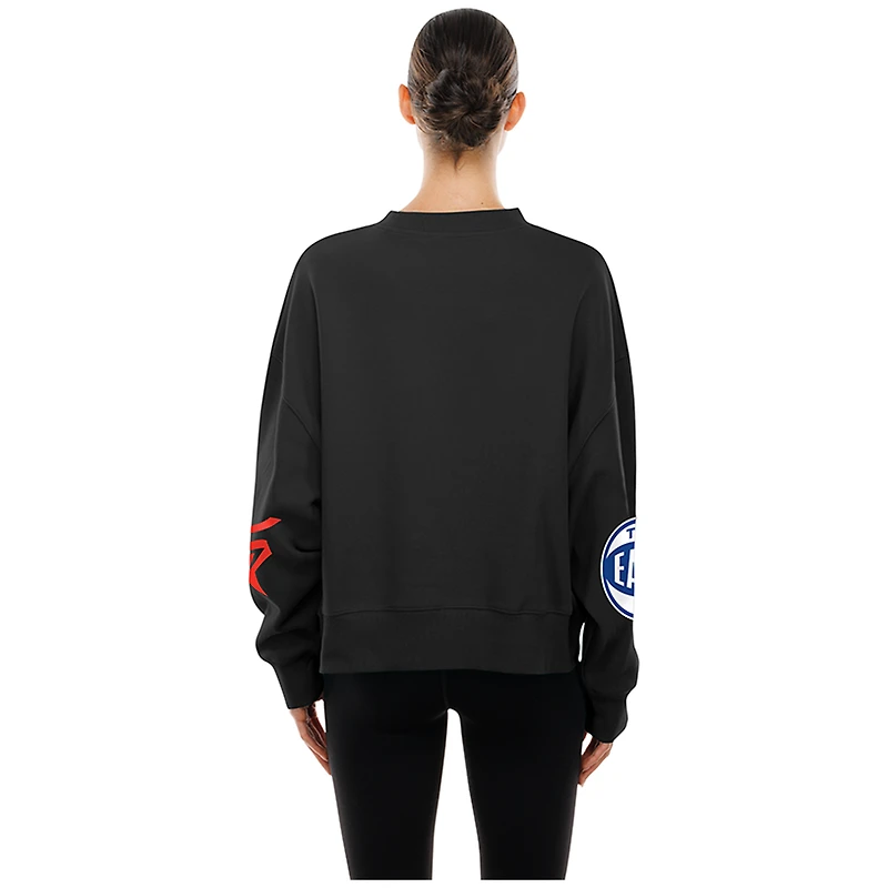 Women's New Era Black Toronto Raptors City Edition Oversized Sweatshirt